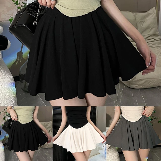 Black skater skirt online ladies