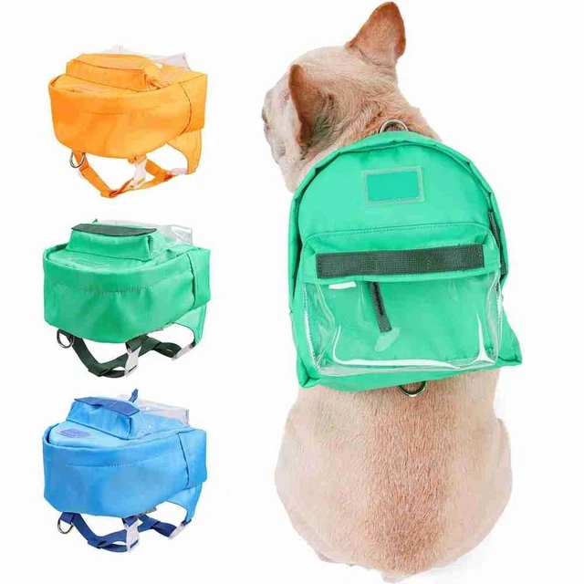 Accesorios para perros mochila mascota mascota bolsa snack perro auto mochila