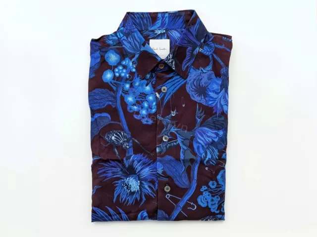 Paul Smith Mainline Floral & Beetle Short Sleeved Shirt RRP: £205