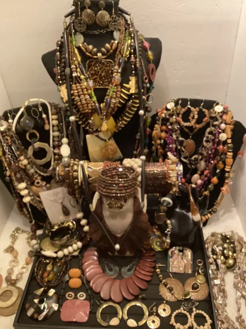 vintage to now jewelry Lot - Redesign-Great For Craft- Junk- 6.2 Lbs