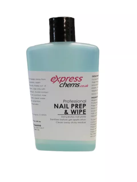 100ml  PROFESSIONAL NAIL PREP & WIPE GEL NAIL UV LED CLEANSER SOLUTION