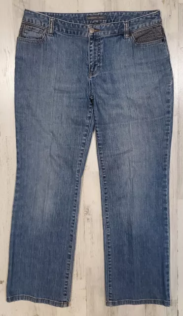 Liz Claiborne Bootcut Blue Jeans Womens Size 12 Regular Blue Denim High Rise