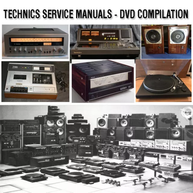 Technics Service Manuals & Schematics- PDFs on 2 DVDs - Huge Collection Latest