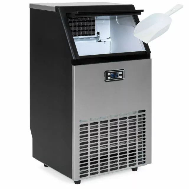 Commercial Ice Maker Machine 100LB/24H Built-in Freestanding Ice Cube Machine 2