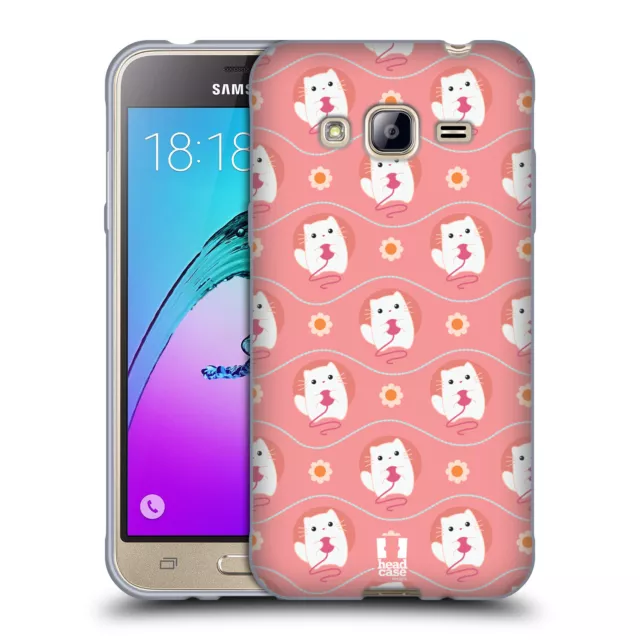 Head Case Designs Cute Animal Soft Gel Case & Wallpaper For Samsung Galaxy J3