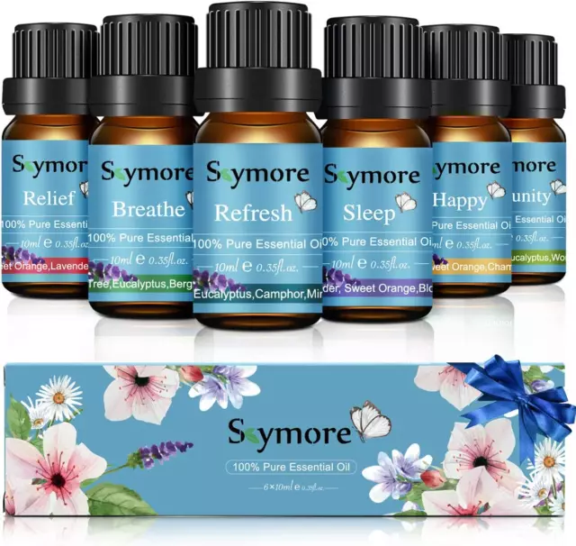 Skymore Top6 Huiles Essentielles Kit,Essential Oils Set, 100% Pures & Naturelles