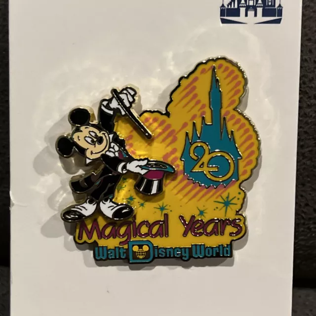 Disney Parks Pin - 20 Magical Years Walt Disney World Mickey Mouse Limited Editi 2