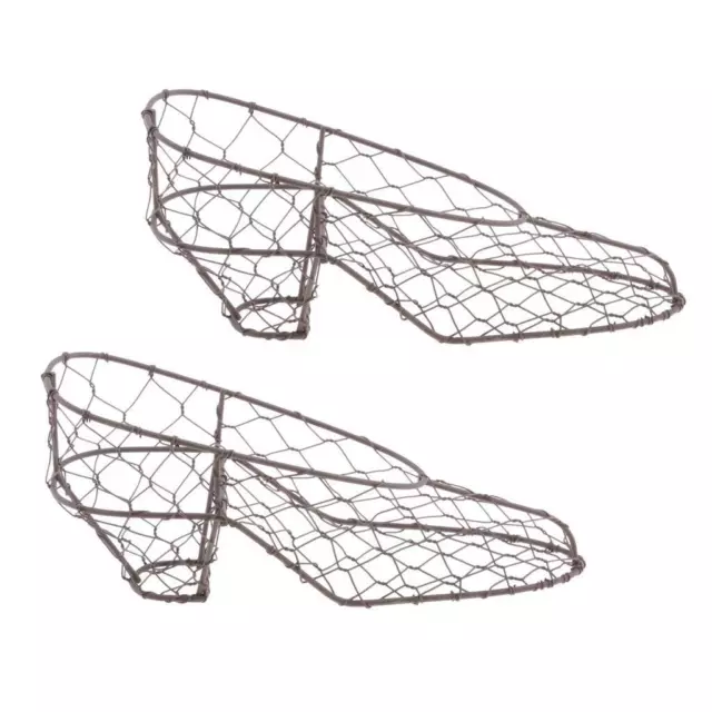 2 Stücke Retro Eisen Schuhe Form Sukkulenten Topf Metall Hängen Pflanzer