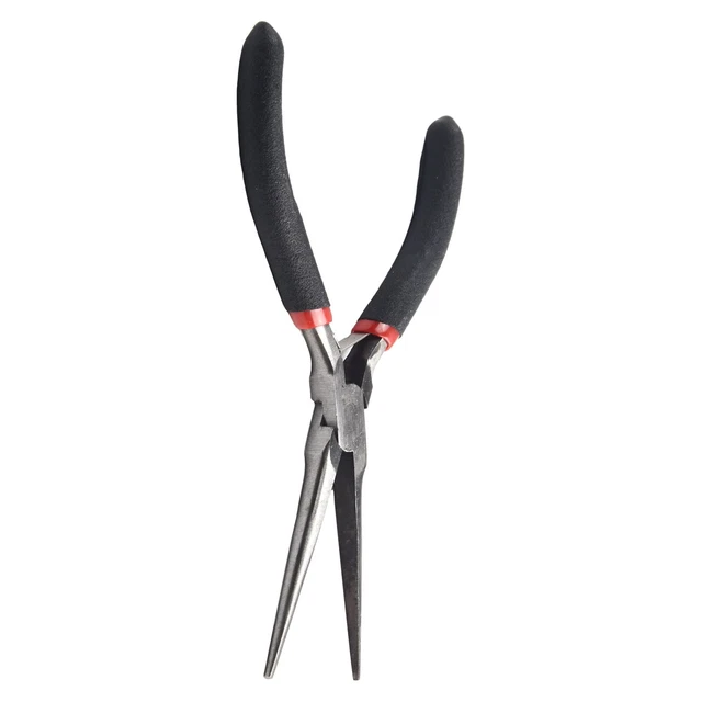 Set D'outils De Pêche à La Mouche Dr Slick - 6 Pinces à Nez à Chaîne Noires Avec étui Et Cordon