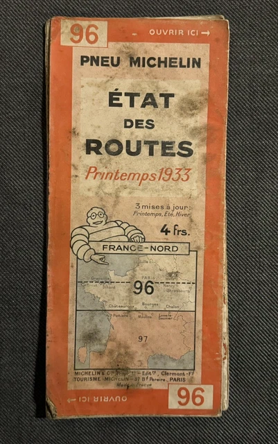 ANCIENNE CARTE ROUTIÈRE MICHELIN N°14 à 1fr EUR 10,00 - FR