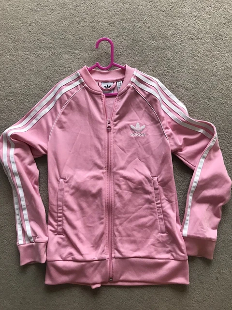 Adidas Ragazza tuta top zip-through giacca frangivento trifoglio - Età 9-10