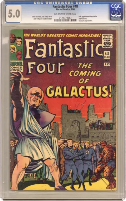 Fantastic Four #48 CGC 5.0 1966 0122379013 1st app. Galactus, Silver Surfer