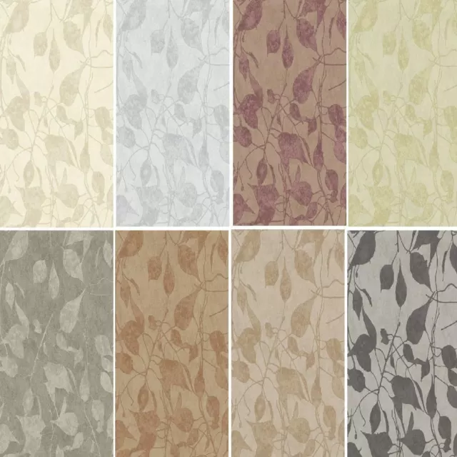 New Cristiana Masi Safari Floral Leaf Luxury Glitter Textured Italian Wallpaper