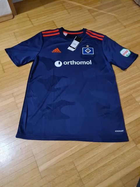 adidas Hamburger SV Away Trikot HSV Hamburg blau Jersey Aeroready Gr. 176 *NEU*