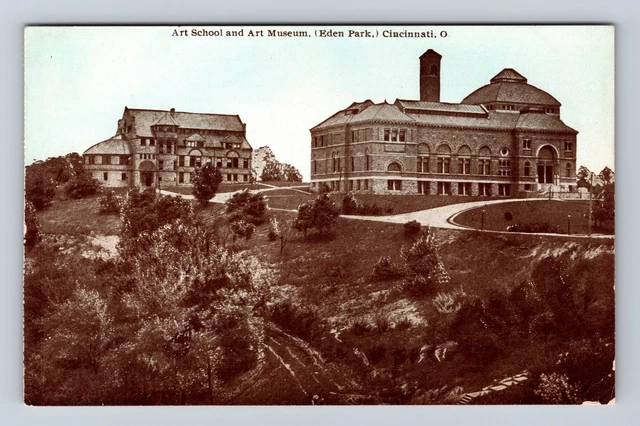 Cincinnati OH-Ohio, Art School, Art Museum, Antique Vintage Postcard