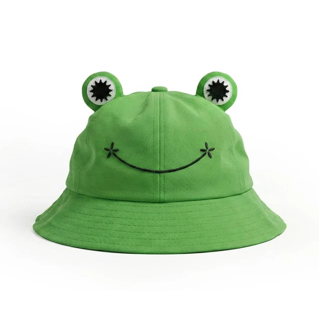 ADULTS GREEN FROG Hat Stylish Together Festival Music Tour Fancy Dress ...