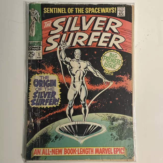 Silver Surfer #1 1968 Key Marvel Comic Book Origin Of Silver Surfer & Watchers