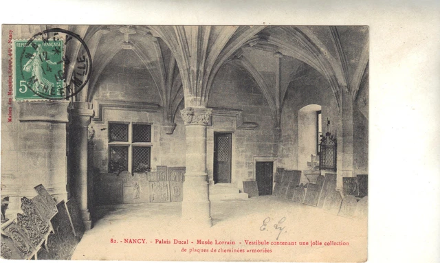 54 - cpa - NANCY - Palais Ducal - Musée lorrain - Vestibule (H9200)