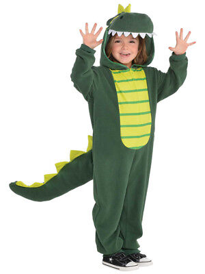 Child Zipster Dinosaur Costume T Rex Boys Girls Book Week Day Fancy Dress Outfit