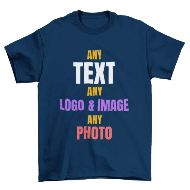 KIDS PERSONALISED CUSTOM PRINTED Any Text / Image / Design T Shirt / Childrens