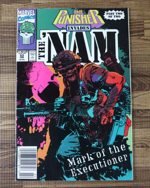 1991 Marvel Comics The Punisher Invades The NAM #53 NEWSSTAND G/FN+