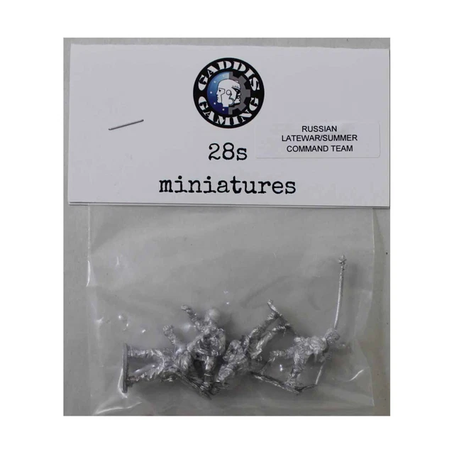 Gaddis Gaming WWII Russia 28mm SLW Summer Dress 4-Man Command Team Pack New