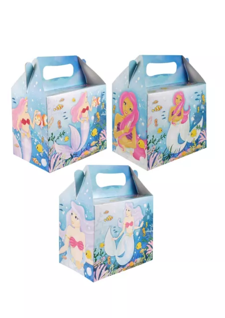 Mermaid Party Treat Boxes - Sea Party Bag Fillers (Pack Sizes 6-24)