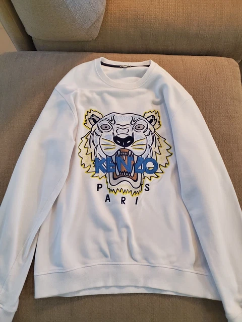 Felpa kenzo outlet bianca uomo