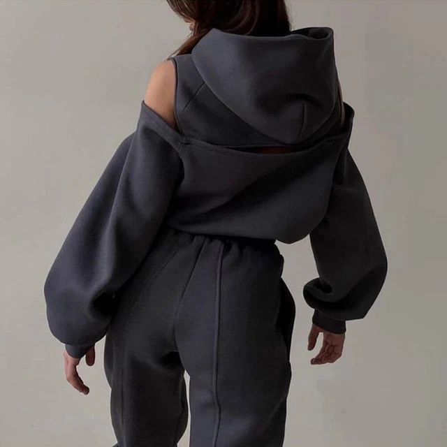Ensemble de vêtements de salon à la mode joggers sweats à capuche pantalon de