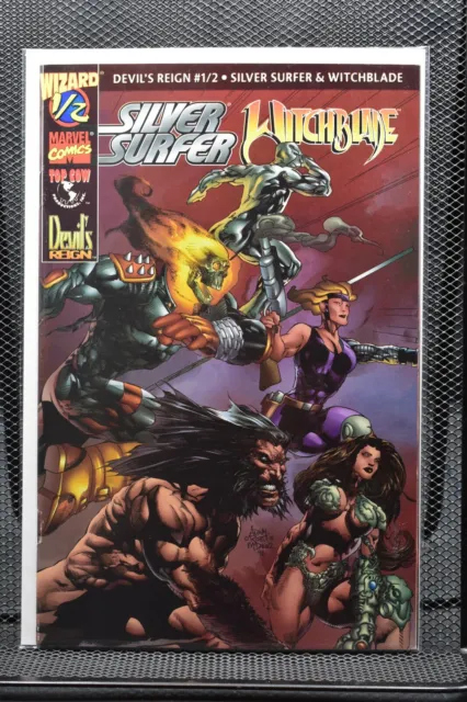 Silver Surfer Witchblade Devil's Reign #1/2 Marvel Top Cow Wizard Mephisto 9.0