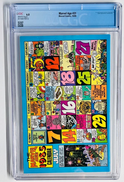 Marvel Age #31 CGC 6.0 1st Appearance of Thundercats-(Preview)-Low Grade/Low $ 2