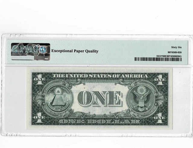1935F $1 Silver Certificate *Star* note--(*F Block)--PMG Gem 66 EPQ ! 2