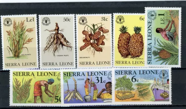 Sierra Leone 1981 Flowers Scott# 523-30 Mint LH