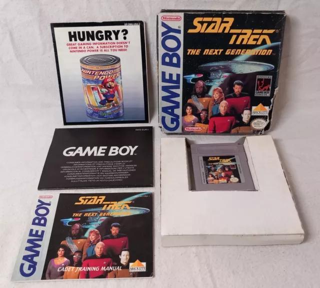 Star Trek The Next Generation Nintendo Gameboy  Boxed + Manual Tested SEE PICS!