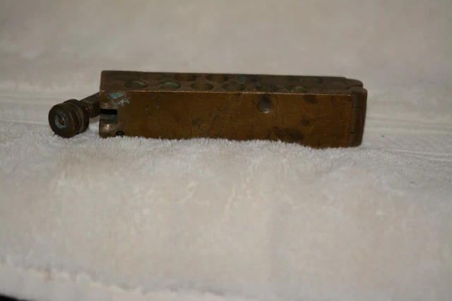 Tools. Vintage Brass Suppository Mold Sklar?