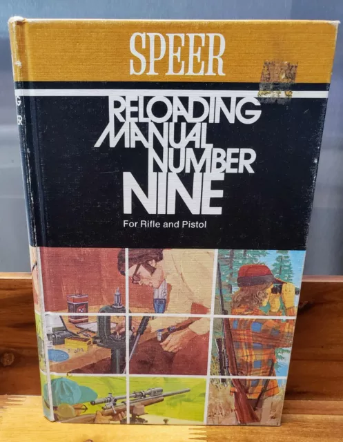 Speer Reloading Manual Number Nine For Rifle And Pistol 1974 Hardcover Book 9