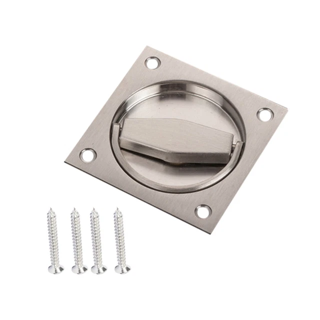 1Pc Door Handle Professional Flush Pull Cabinet Pulls for Indoor Toilet Bathroom