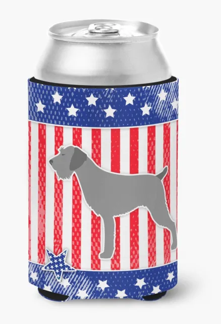 USA Patriotic German Wirehaired Pointer Can or Bottle Hugger BB3311CC-S
