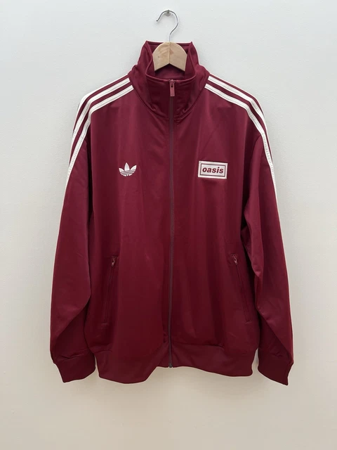 oasis adidas Live'25 track jaket マルーン Adidas x Oasis Track Jacket | Oasis Adidas Track Jacket Maroon