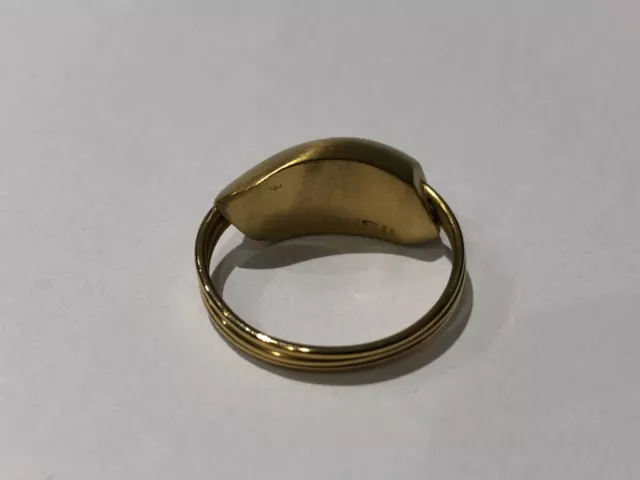 Anillo Ring Anello - BREIL - Acero Dorado - Steel - Talla 12 2