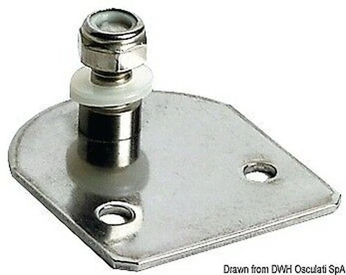 Plaque Inox Plat Filetage 8 MM Marque Osculati 38.013.00