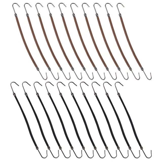 20 piezas corbatas elásticas para el cabello gancho para el cabello corbatas portaganchos cola de caballo fijación de cola de caballo