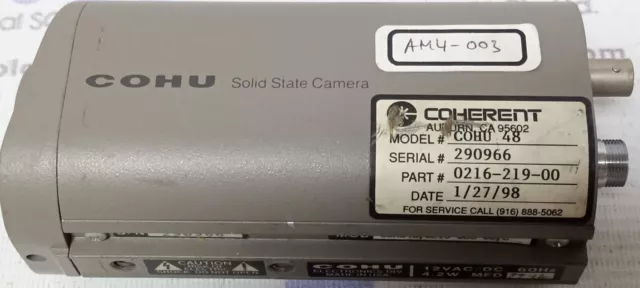 Cohu COHU48 Solid State Ccd Monocromatico Fotocamera 0216-085-00 C 0216-219-00