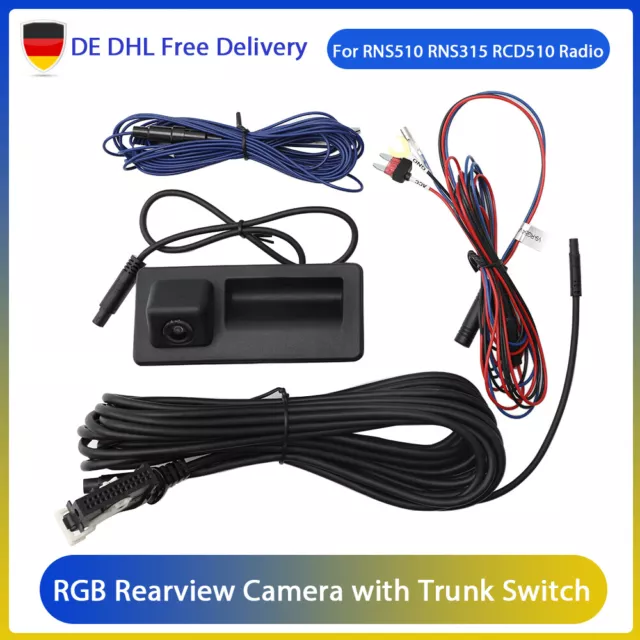 RGB Rückfahrkamera Für VW Tiguan Passat Golf Jetta Beetle Polo CC RCD510 RNS510