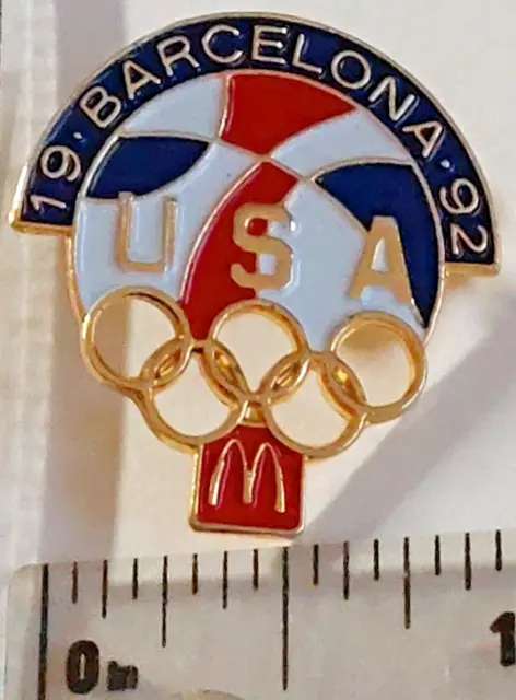 McDonald's OLYMPICS USA 1992 BARCELONA  Lapel Pin (050923)