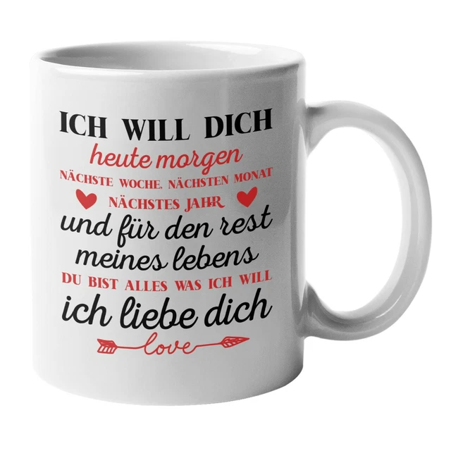 Ich Liebe Dich Tassen Spruch Geschenkidee Beziehung Freundin Oder Freund