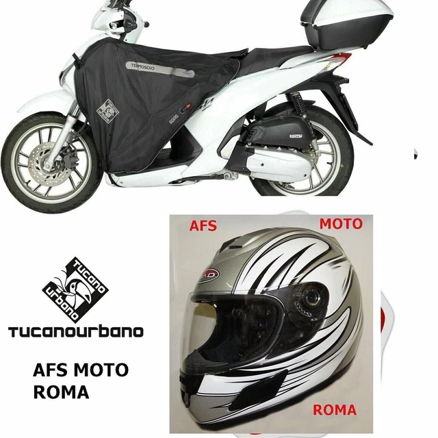 Termoscudo Coprigambe Tucano Urbano R182X per Piaggio Medley S 125 2020 + Casco