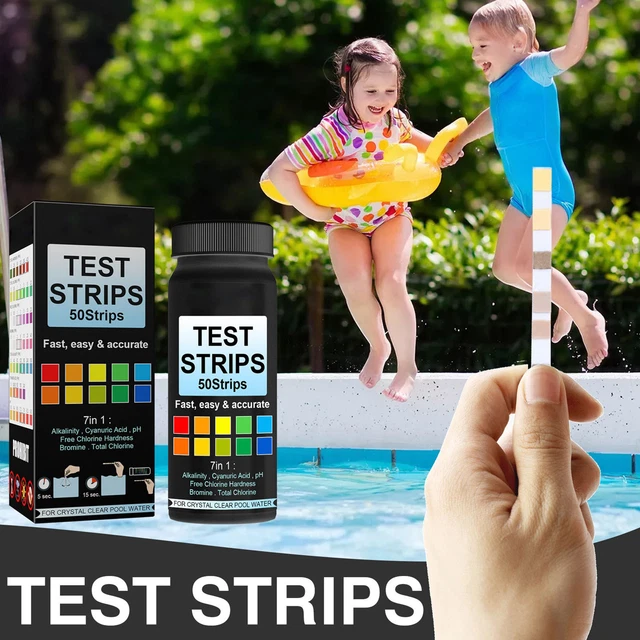 Portable PH Test Paper Bottled Water Test Strip 50pcs Clear Reading For Spa