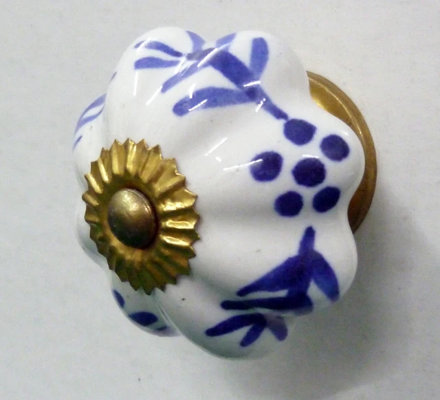 Boutons Porcelaine Céramique Artisanal Poignées Porte Tiroir Placard Armoire 2