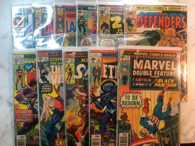 Marvel Comics Lot of 11. Morbius, Capt Marvel, Defenders